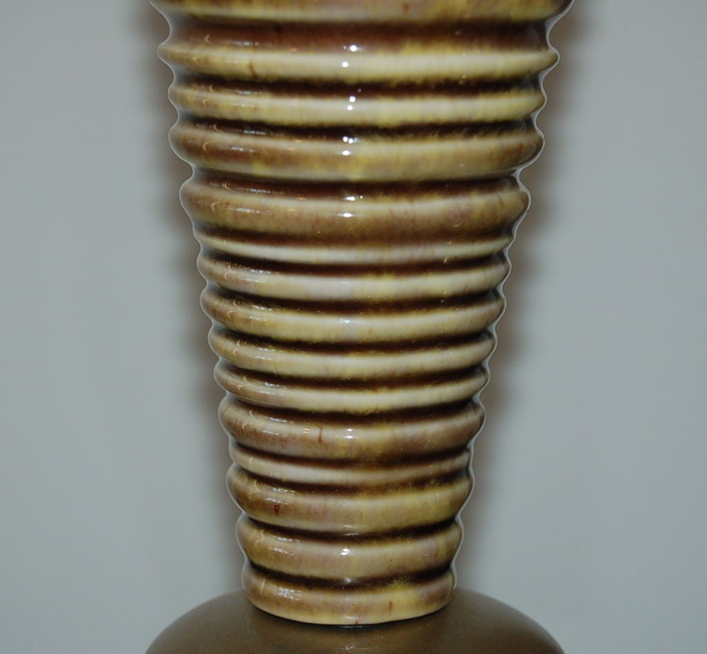 Vintage Sculptural Ceramic Lamps by Rembrandt In Excellent Condition In Little Rock, AR