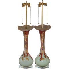 Extremely Rare Jack in the Pulpit Vintage Murano Lamps