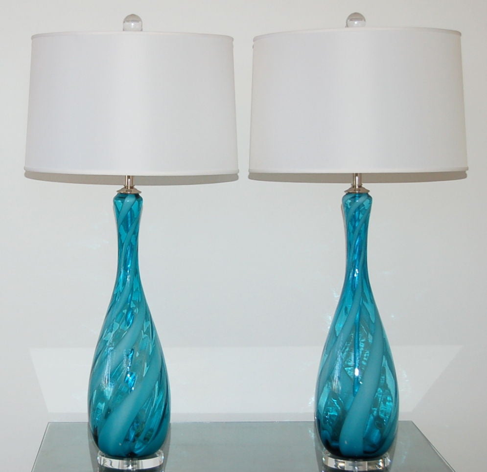 peacock blue lamps