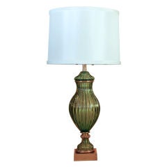 Green Murano Table Lamp by Marbro 9