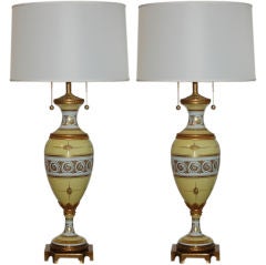 Vintage French Porcelain Urns from The Marbro Lamp Company