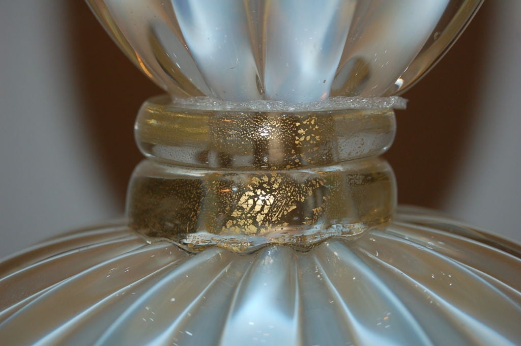 20th Century Vintage Soft Peach Opaline Murano Lamps by Archimide Seguso