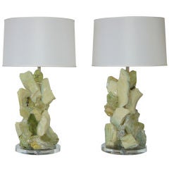 Glass Sculpture Lamps by Swank Lighting