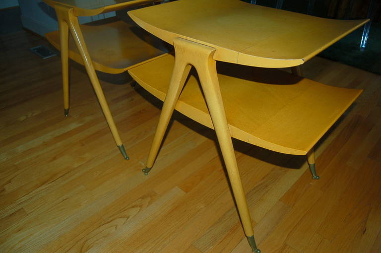 Pair of Vintage Italian Side Tables Attributed to Ico Parisi 4