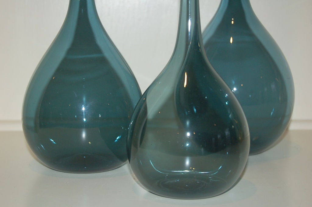Set of Three Swedish Blown Glass Vases by Arthur Percy 3