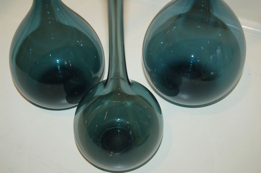 Set of Three Swedish Blown Glass Vases by Arthur Percy 5