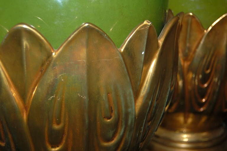 Matched Pair of Vintage Artichoke Lamps by The Marbro Lamp Company In Excellent Condition For Sale In Little Rock, AR