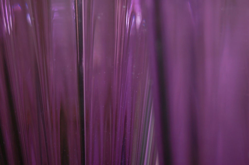 Blown Glass Purple Handblown Glass Lamps by Joe Cariati For Sale
