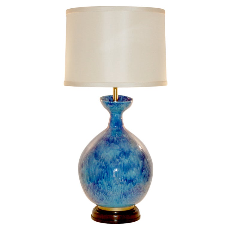 Huge Vintage Italian Ceramic Table Lamp by The Marbro Lamp Co.