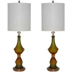 The Marbro Lamp Comany - Pair of Vintage Murano Lamps