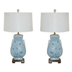 Pair of Vintage Pottery Lamps by The Marbro Lamp Company