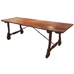 Antique Spanish Baroque Farm Table