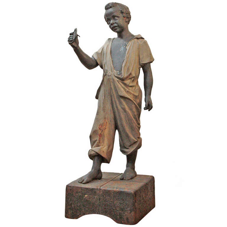 Boy Hitching Post By Philadelphia S Wood And Perot At 1stdibs Boy Hitching Post By Philadelphia S Wood Perot