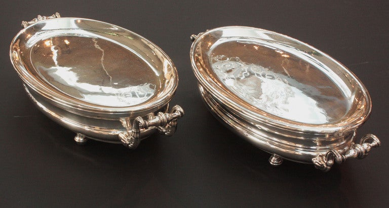 Unknown Silver Plated Chafing Dishes / two available