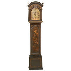 A George II Black and Gilt-Japanned Longcase Clock by Joseph Davis