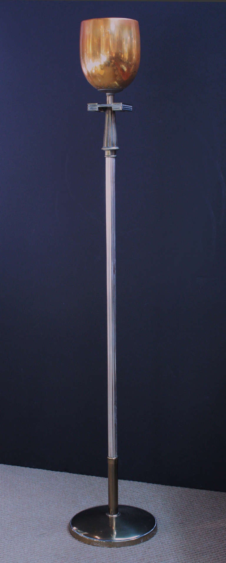 Mid Century Floor Lamp \/ Torchiere at 1stdibs