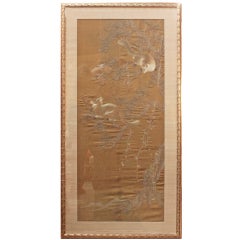 Large Framed Chinese Embroidery of Marmots