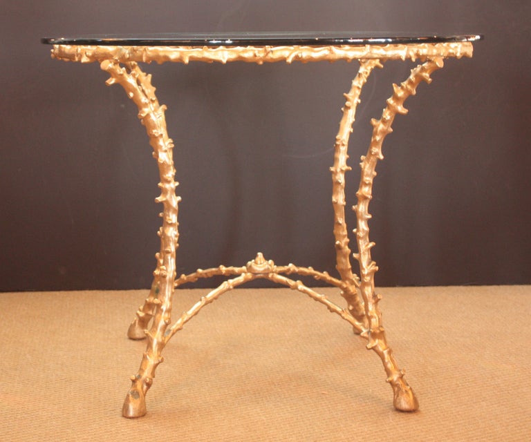 Round Occasional Table with Glass Top 1