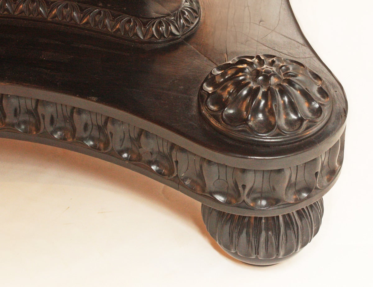 19th Century Anglo-Indian, Ceylonese Ebony and Specimen Wood Centre Table