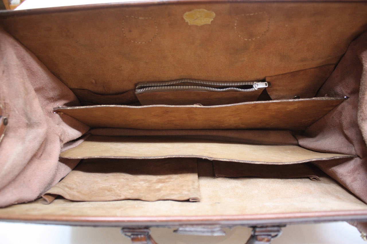 Art Deco Vintage Alligator Briefcase