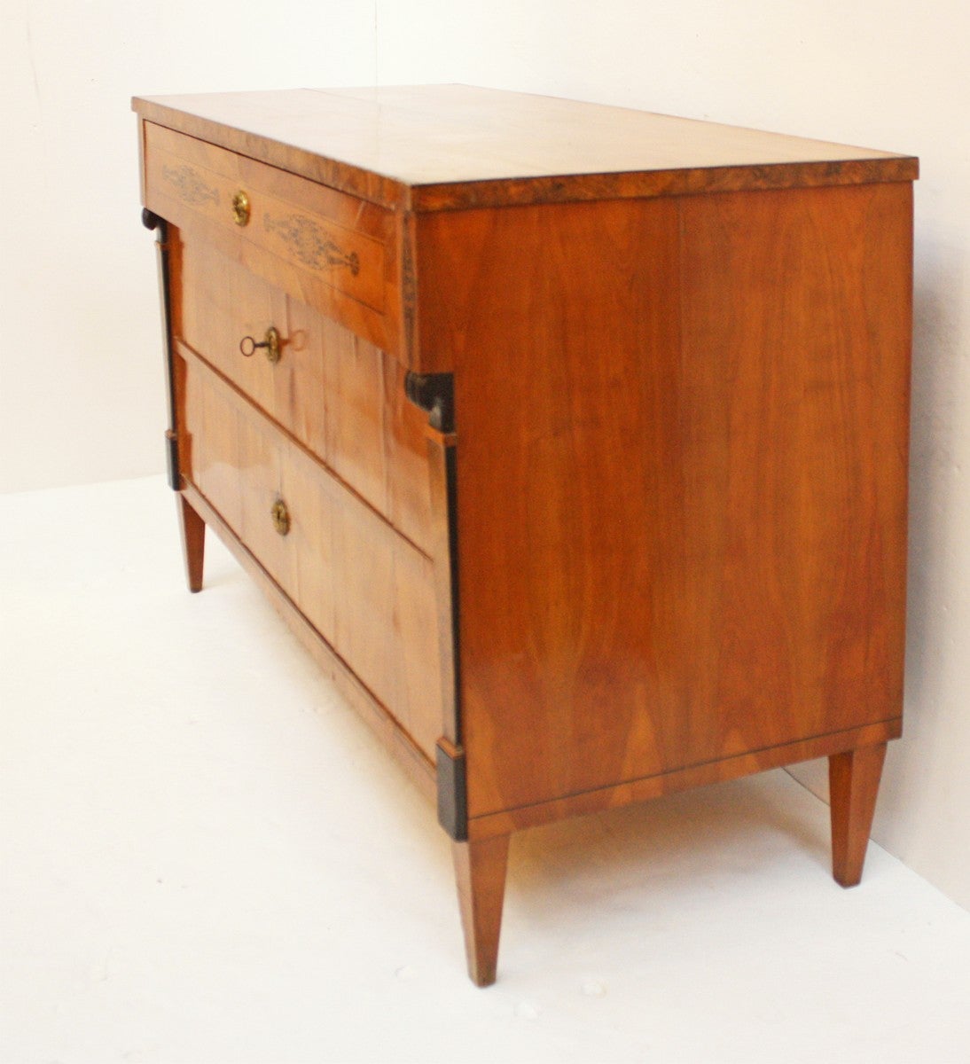 19th Century Three-Drawer Biedermeier Chest