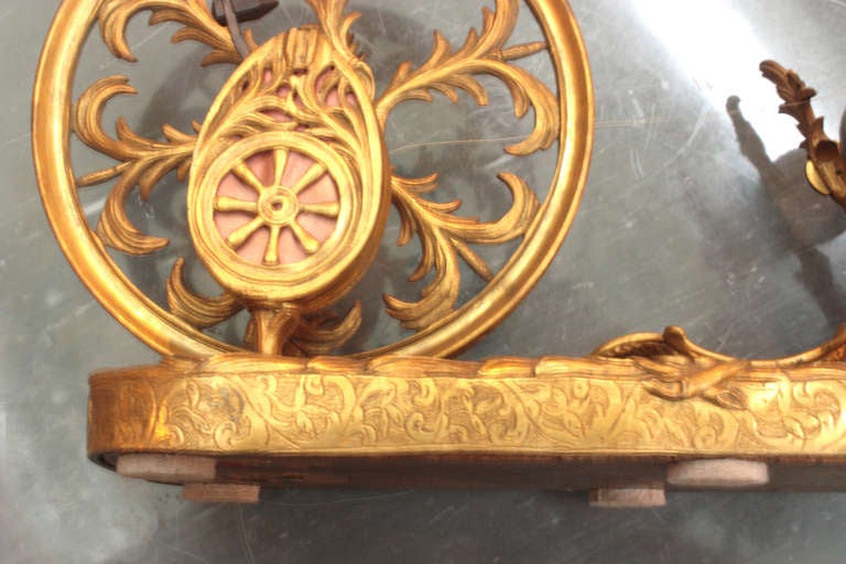 French 18th Century Tabletop Spinning Wheel of Gilt Bronze