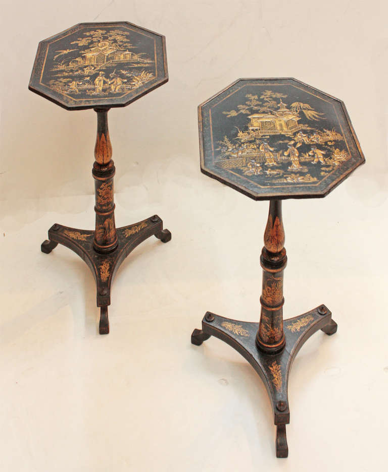 Pair of Small Regency Tables