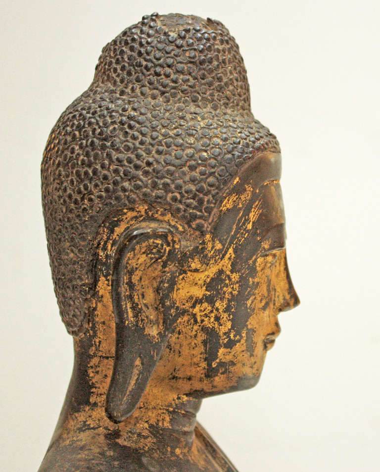 Large Thai Gilt Bronze Buddha 1