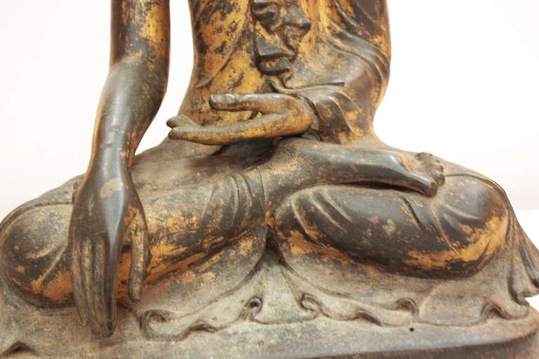 Large Thai Gilt Bronze Buddha 2
