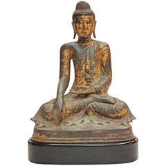 Large Thai Gilt Bronze Buddha