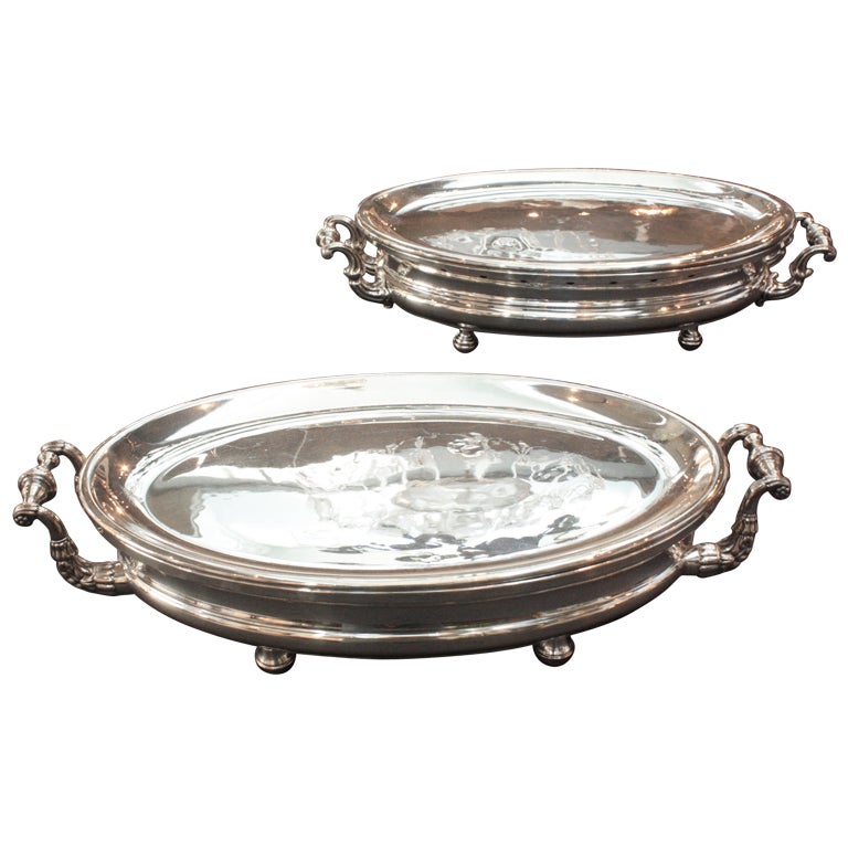 Silver Plated Chafing Dishes / two available