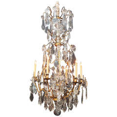 Louis XV Style Gilt Bronze and Crystal Chandelier