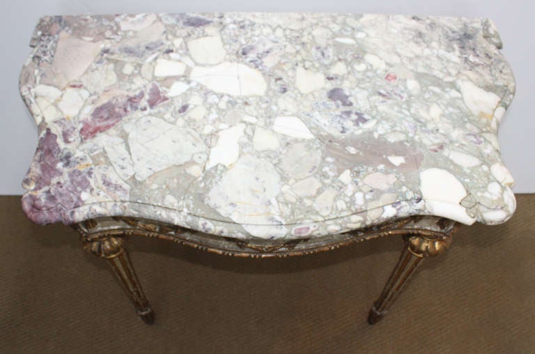 Italian Neoclassical Console Table In Good Condition In Dallas, TX