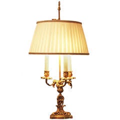 Gilt Bronze Bouillotte Lamp