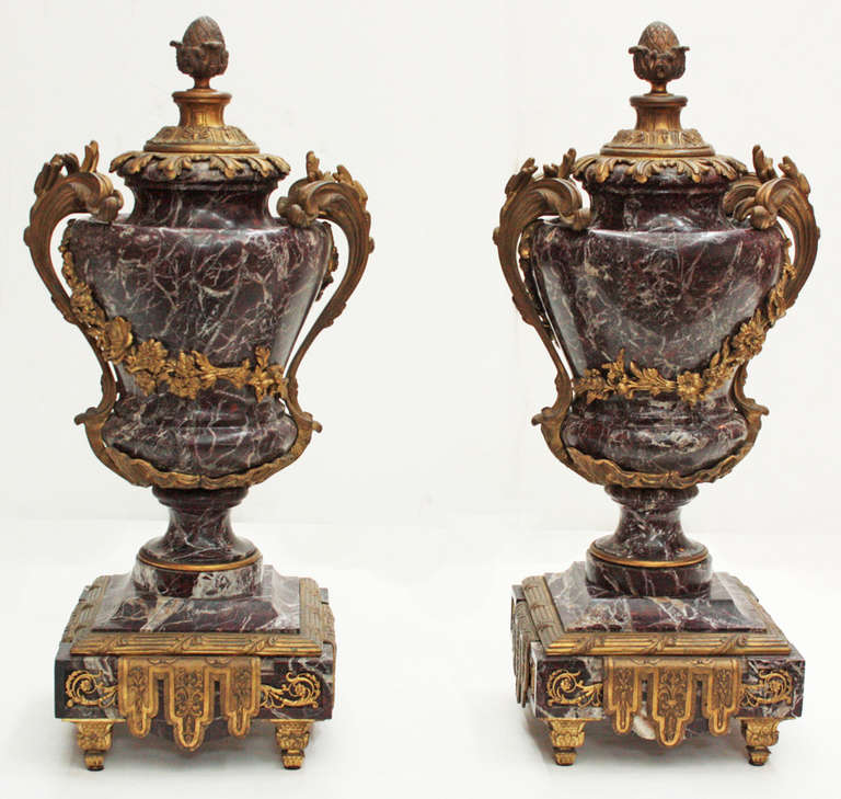 Pair of Louis XV Style Urns