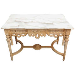 Louis XVI Style Center Table with Onyx Top