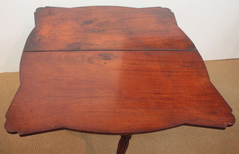 American Sheraton Mahogany Card Table, possibly by Seymour 2