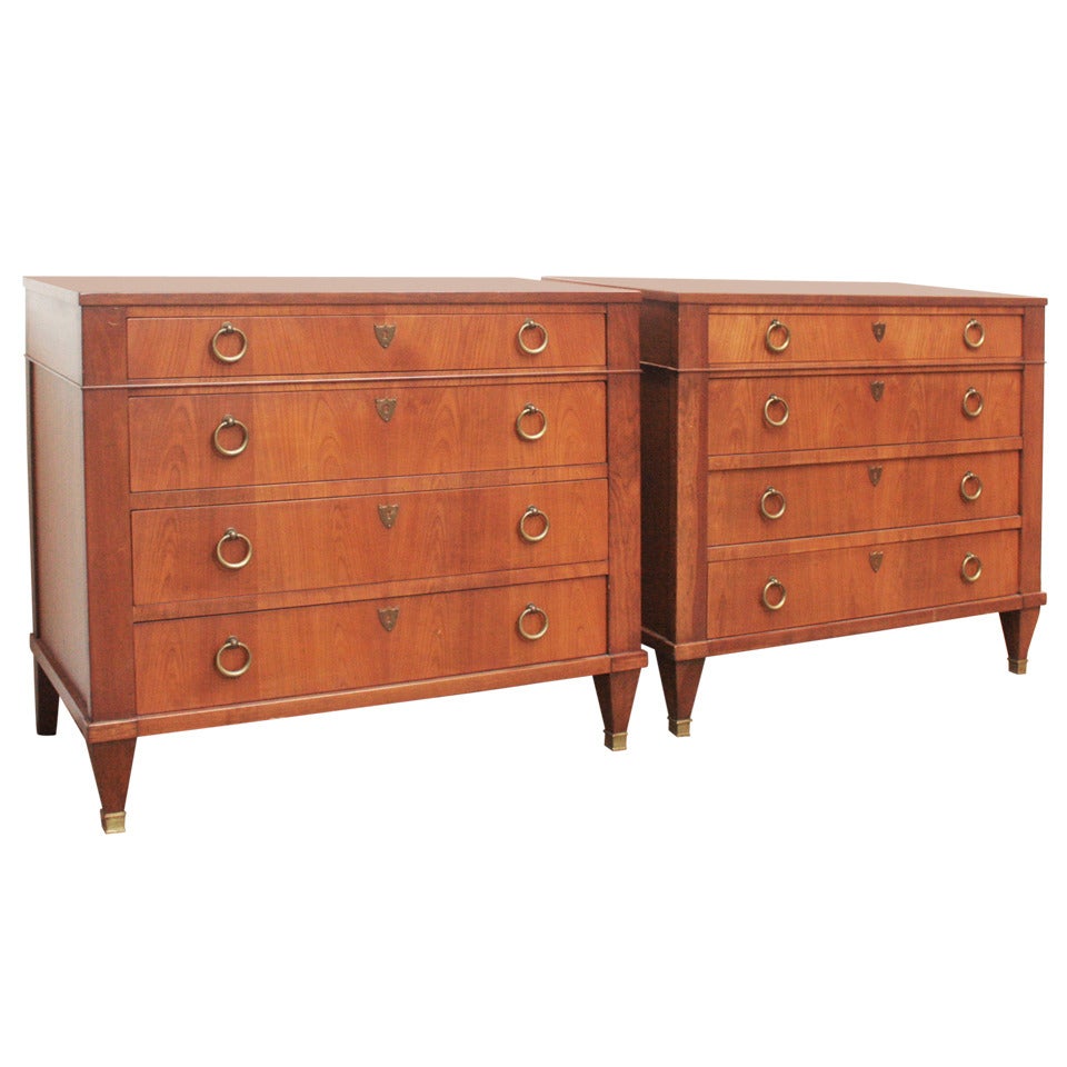 Neoclassical Style Chests of Drawers by Baker