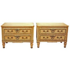 Louis XVI Style Painted Chests by Don Ruseau, Inc.