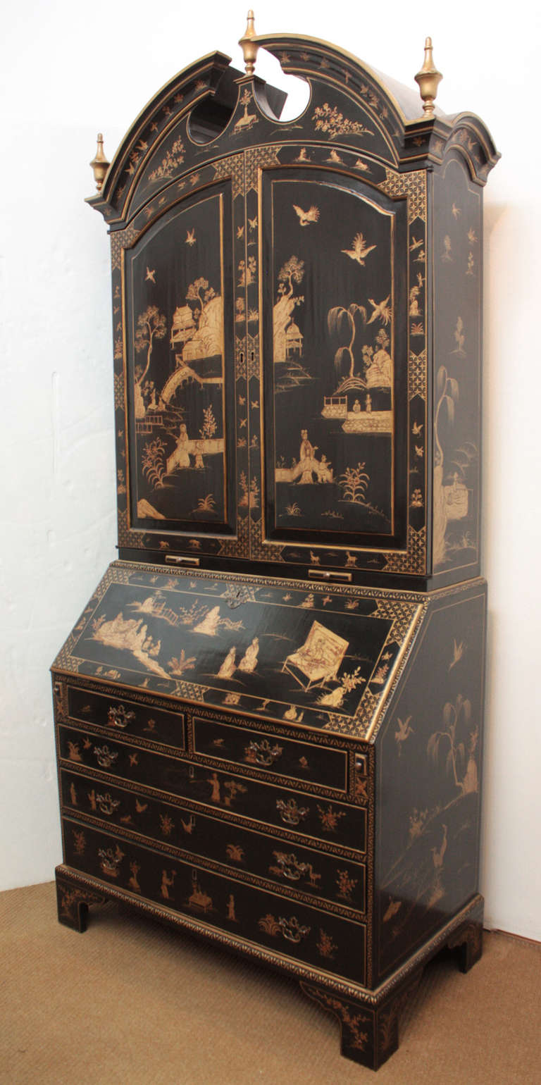 American George I Style Bureau Bookcase by Burton-Ching Ltd.