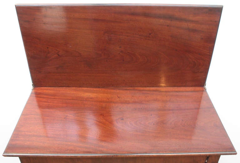 English Georgian Card Table with Concertina Action