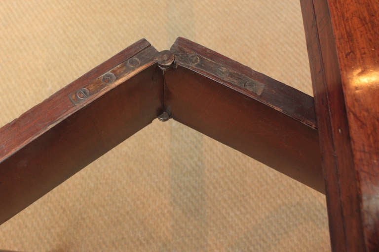 Mahogany Georgian Card Table with Concertina Action