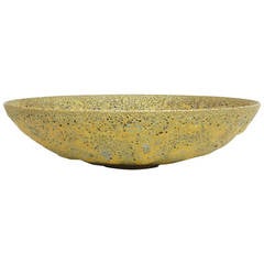 Gertrud and Otto Natzler Ceramic Bowl with Lava Glaze