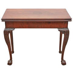 Antique Georgian Card Table with Concertina Action