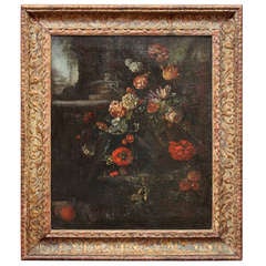 Antique Dutch Floral Painting