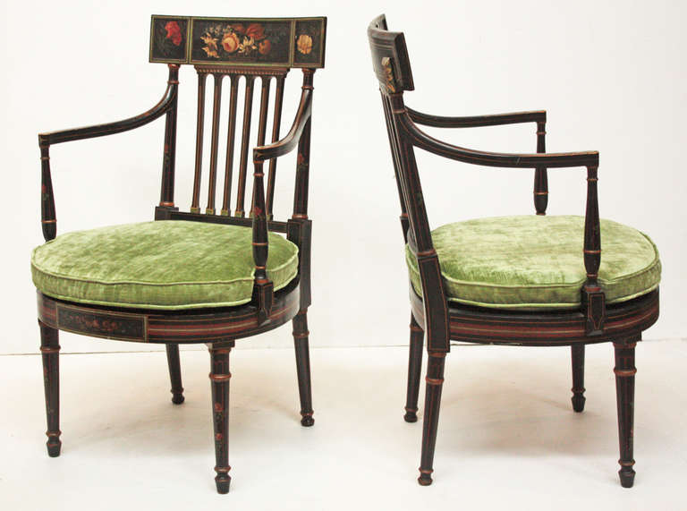 Pair of Regency Arm Chairs