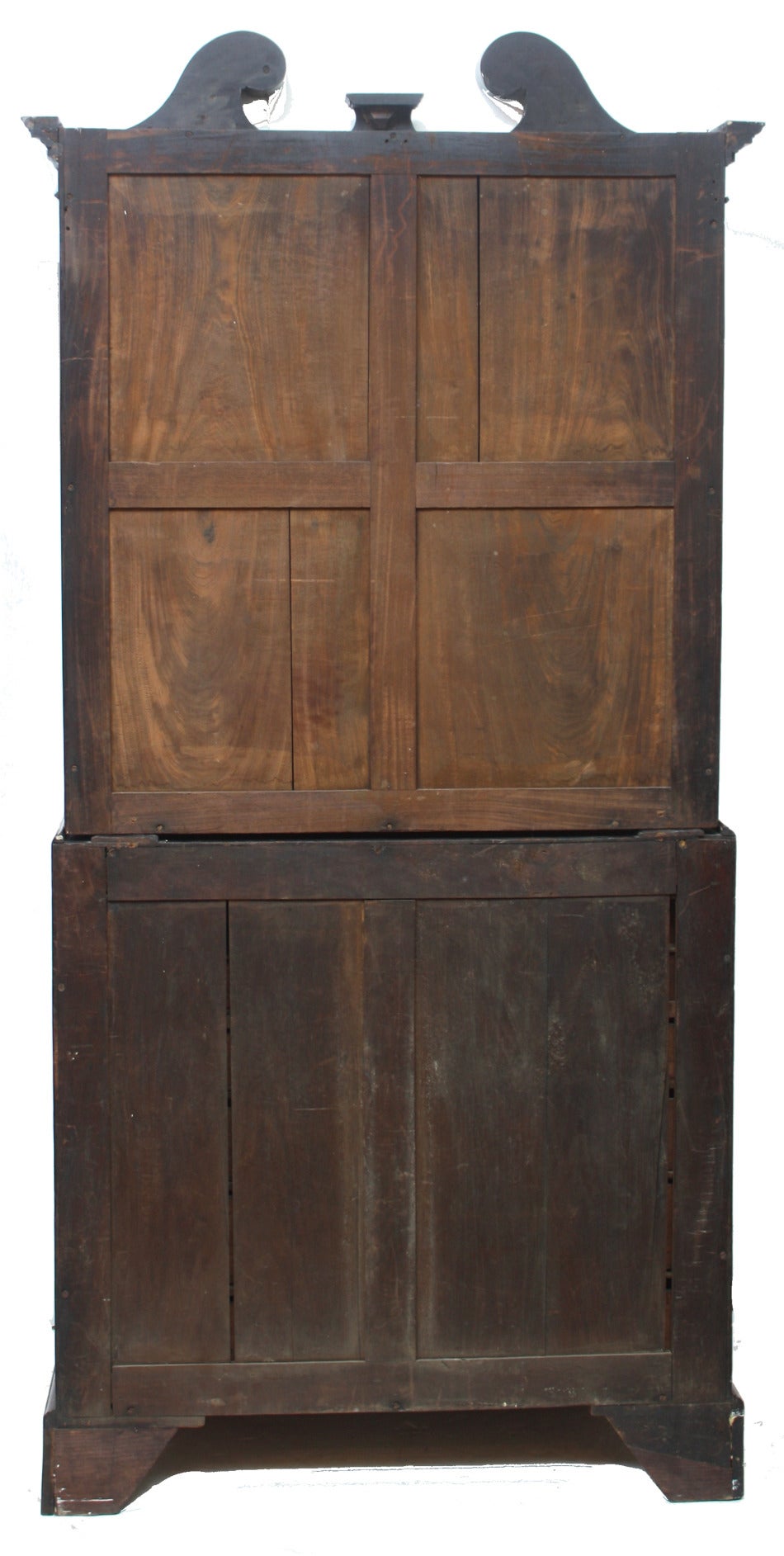 Late 18th Century English Mahogany Secretary Bookcase with Fall Front In Good Condition In Dallas, TX