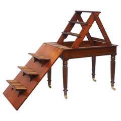 Period Regency Metamorphic Library Steps and Writing Table
