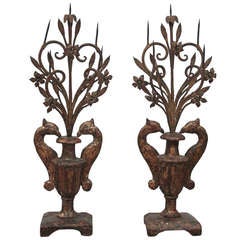Pair of 17th Century Italian Prickets