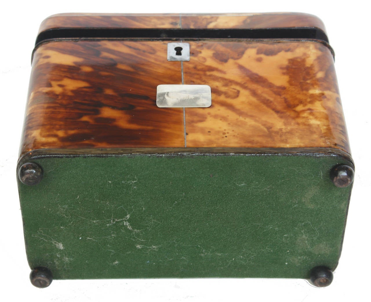 English Regency Tortoiseshell Tea Caddy 1